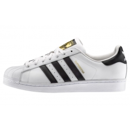 Uomo adidas Originals Superstar Sneakers bianche e nere